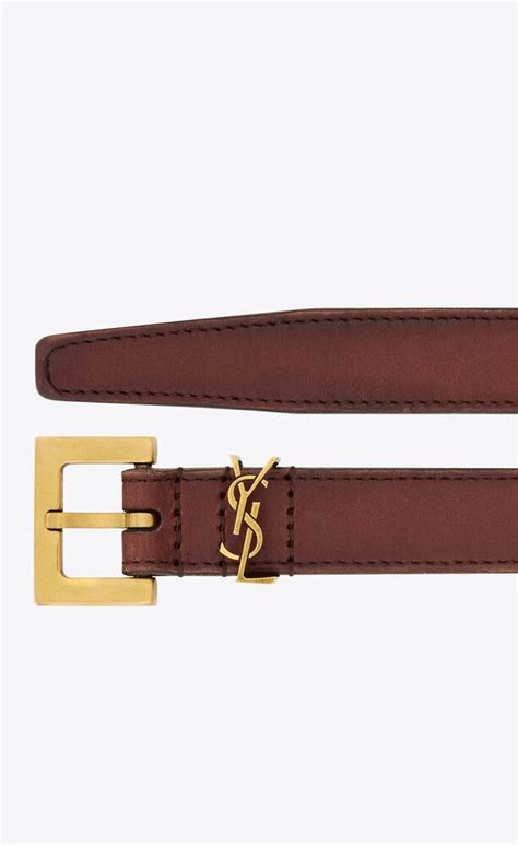 ceinture ysl|CASSANDRE belt in vegetable.